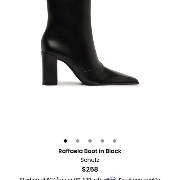 SCHUTZ Black Heeled Boots - Picture 4 of 6